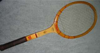 Wilson Jack Kramer Wood Net Star Tennis Racquet speed flex Strata Bow 
