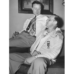  Walter P. Reuther Talking with His Brother Victor Reuther 