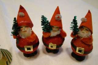   Christmas pine cone elves, gnomes, Santas, & angels, 1950 ’ s Japan