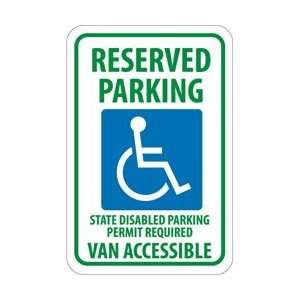 TM148J   Reserved Parking State Disabled Parking Permit Required Van 