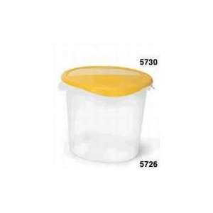 5728 24 Semi Clear Polypropylene Round Storage Containers. Temperature 