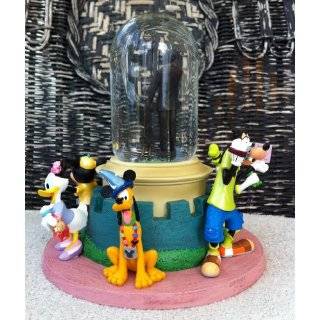Walt Disney Mickey Mouse Partners Figurine Snowglobe Water Globe NEW 