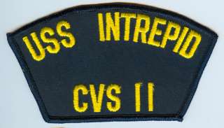 USS Intrepid CVS 11   U.S. Navy cap patch  