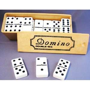  Jumbo Dominoes/dominos [domino] with Spinner / Brown Box [Double Six 