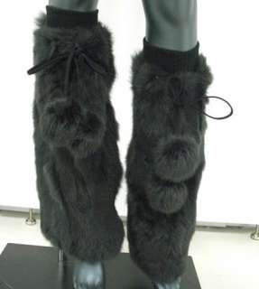 New Rabbit fur Leg Warmer Shoe muff Boot Cover  