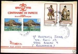 CENTENARY PAPETE BORA BORA,HAITI;COVER FRENCH POLYNESIE  