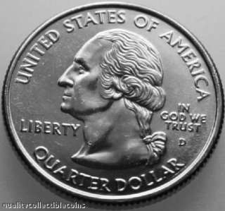 Uncirculated State Quarter, 1999 New Jersey, minted in Denver. The 