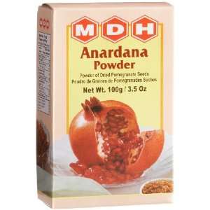 MDH Anardhana Powder (Dried Pomegranate Seeds), 3.5 Ounce Boxes (Pack 