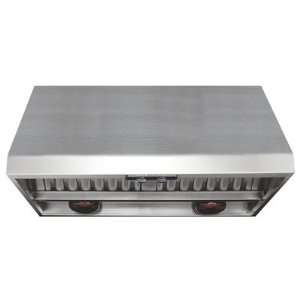 Professional Range Hood with Warming Lights in Stainless Steel Warming 