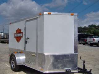 12 ft enclosed cargo trailer harley Davidson decal 6x10 ramp door toy 