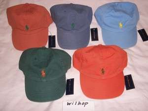 NWT POLO RALPH LAUREN BALL CAP_RL HAT_SPORT BASEBALL_LEATHER PONY 