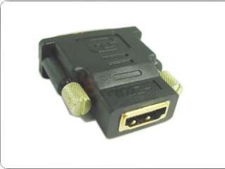 2PCS DVI I 24+5 Pin Male to HDMI Female PC DVD HDTV Converter Adapter
