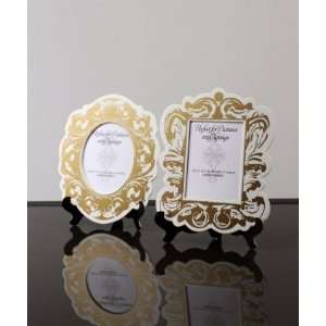   Frames with Table Easels   Small   Gold and White 