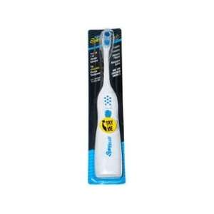  Dr. Johns Spin Brush Electric Toothbrush in WHITE / BLUE 