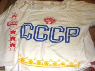 CCCP HOCKEY JERSEY VINTAGE OLD # 9 VLADIMIR KRUTOV  