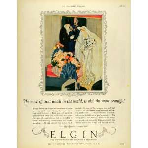  1925 Ad Elgin Co Women Wrist Watches Timepiece Bride 