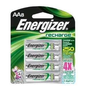  Energizer AA Rechargeable NiMH Battery Retail Pack 2500mAh   8 Pack 