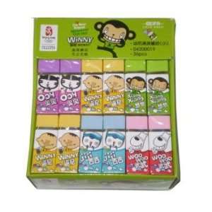  Colorful Erasers Case Pack 144 