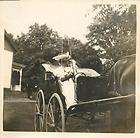 LONDON Horsedrawn Vehicles on Bridge 1904 Snapshot  