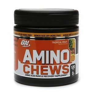  Optimum Nutrition Amino Chews, Tropical, 120 ea Health 