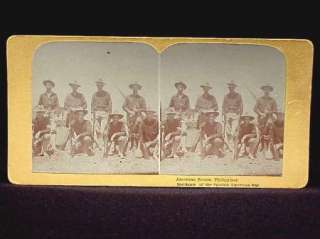 AMERICAN SCOUTS IN THE PHILIPPINES   SPANISH AMERICAN WAR PERIOD 