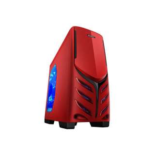   Viper ATX 321WR No Power Supply ATX Mid Tower Case (Red)  