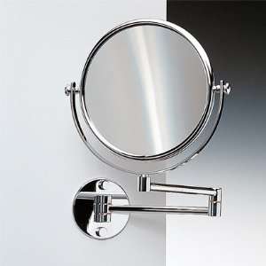   Wall Mounted Double Face Satin Chrome Magnifying Mirror 99141D Beauty
