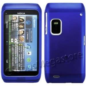 BLUE PLAiN GEL CASE COVER SKiN POUCH SHELL for NOKiA E7  