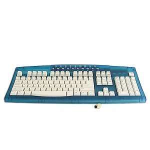  104 Key PS/2 Multimedia Keyboard (Translucent Blue 