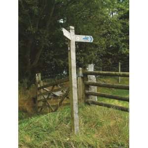  Bridleway Sign, Gate and Fence, Powys, Mid Wales, Wales 