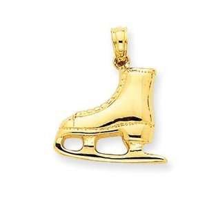  14k 3 D Ice Skate Boot Pendant   JewelryWeb Jewelry
