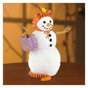  Lenox Pretty Prowler Cat Snowman Halloween Figurine