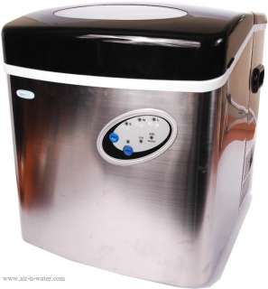   NewAir Stainless Steel Portable Ice Maker With Soft Touch Controls