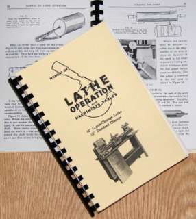Atlas Craftsman Manual of Lathe Operation 12 Lever  