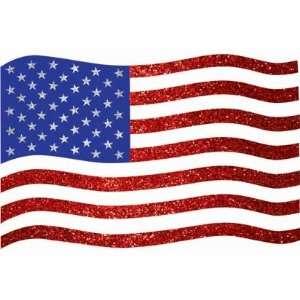  Large Flag Glitter Cutout 15in x 23 3/4in Toys & Games