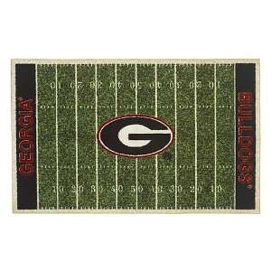  University of Georgia Bulldogs Football Field Rug