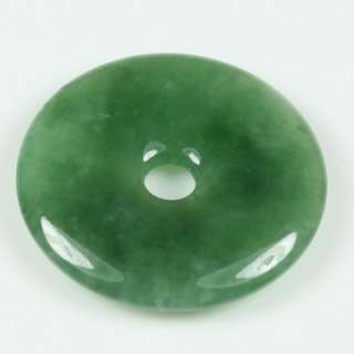   Round Green Pendant 100% Untreated Grade A Genuine Jade Jadeite  