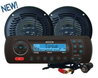   features a Jensen waterproof Sirius Satellite ready AM/FM stereo