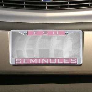  Florida State Seminoles (FSU) Chrome License Plate Frame 