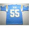 San Diego Charger #55 Junior Seau 75th Throwback Jersey Light Blue 