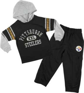 Pittsburgh Steelers Kids 4 7 Faux Layered Jersey and Pant Set  