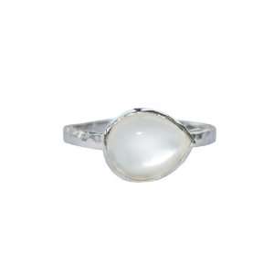   Collection   East West Ring   Stack Pearl Silver Large ANZIE Jewelry