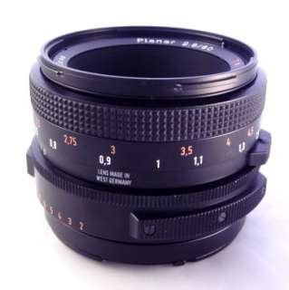 HasselbladFE 80mm f/2.8 T* Planar Lens with front and rear caps