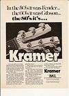 Kramer Guitars in the 80s Picture Promo AD  