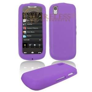 Light Purple Transparent Silicone Skin Cover Case Cell Phone Protector 