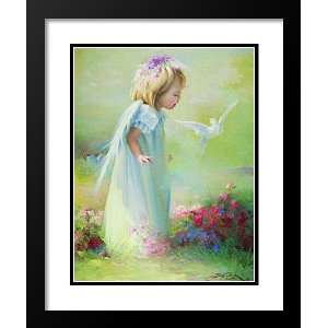 Joyce Birkenstock Framed and Double Matted Print 29x35 Baby Angel IV