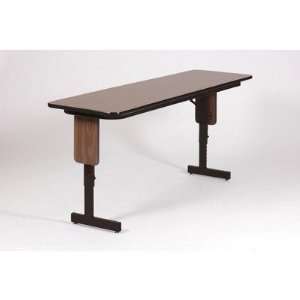   Folding Seminar Table with Adjustable Leg Finish Black Granite