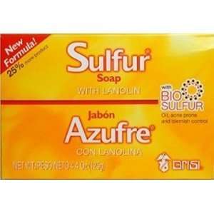  12 Pack New Grisi Bio Sulfur Soap with Lanolin for Acne 