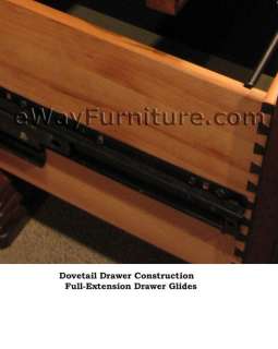   HOME OFFICE CREDENZA AND HUTCH WOOD FURNITURE KEYBOARD DRAWER  