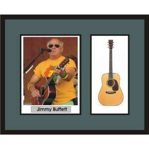  JIMMY BUFFETT Guitar Shadowbox Frame Martin Acoustic 